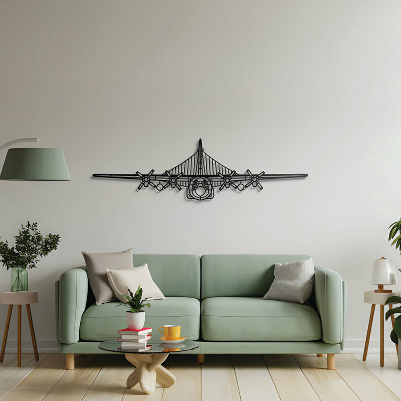 EC-130H Compass Call Front Metal Aircraft Wall Art - NCP0175