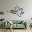 F-35A Lightning II Angle Metal Aircraft Wall Art - NCP0327