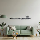 SR71 Blackbird Metal Aircraft Wall Art - NCP0134 by Navigate Craft
