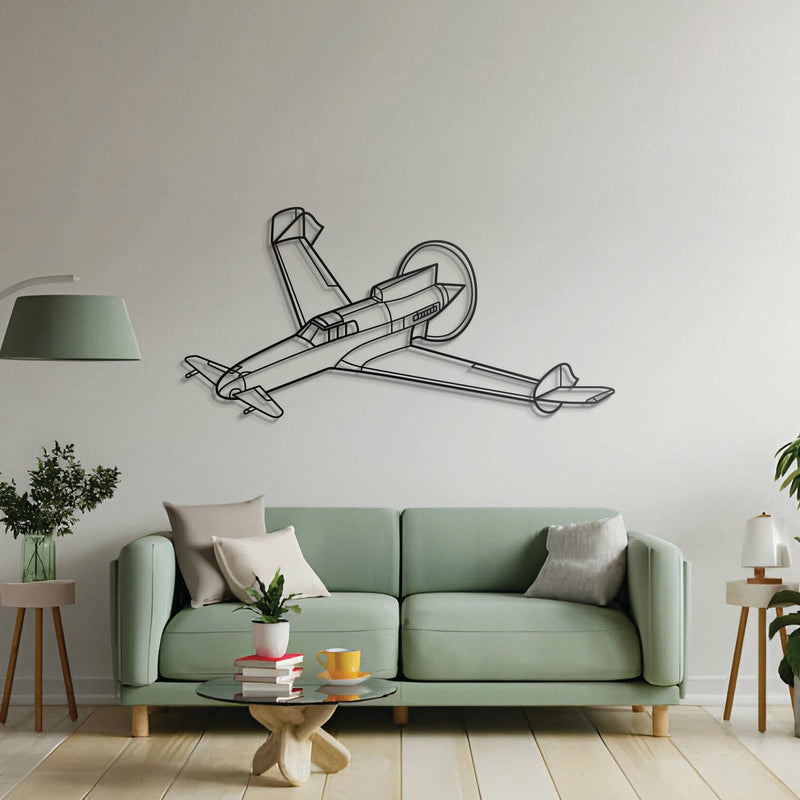 XP-55 Ascender Angle Metal Aircraft Wall Art - NCP0501
