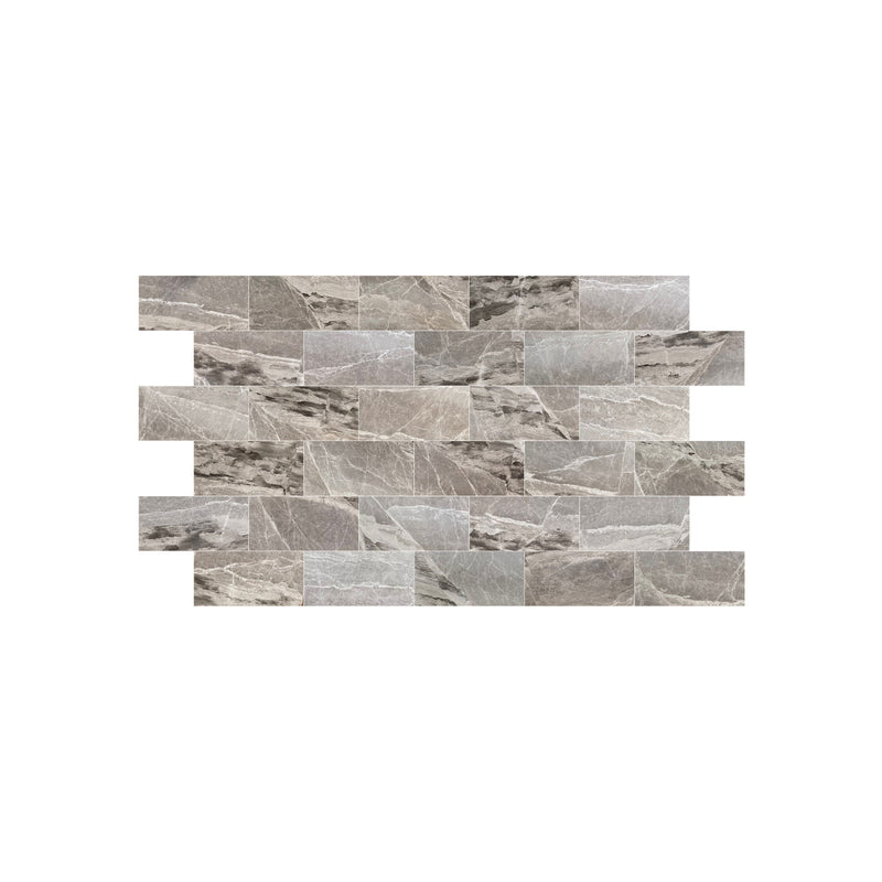 Loft Gray Marble Polished Floor and Wall Tile