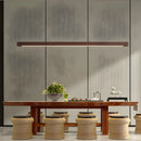 Log Style Solid Wood Chandelier Light – 110V Wide Pressure Strip