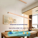 Log Style Solid Wood Chandelier Light – 110V Wide Pressure Strip