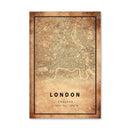 London Vintage Map Canvas