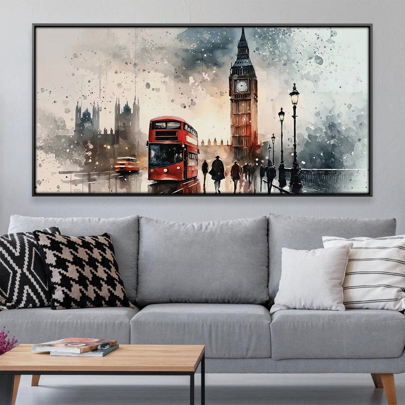 London Watercolor Canvas