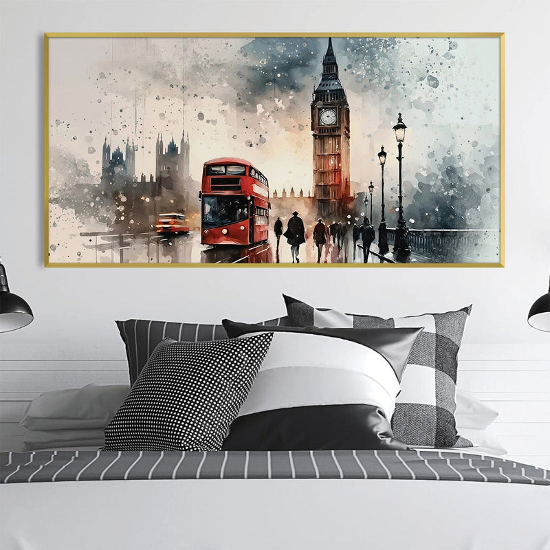 London Watercolor Canvas