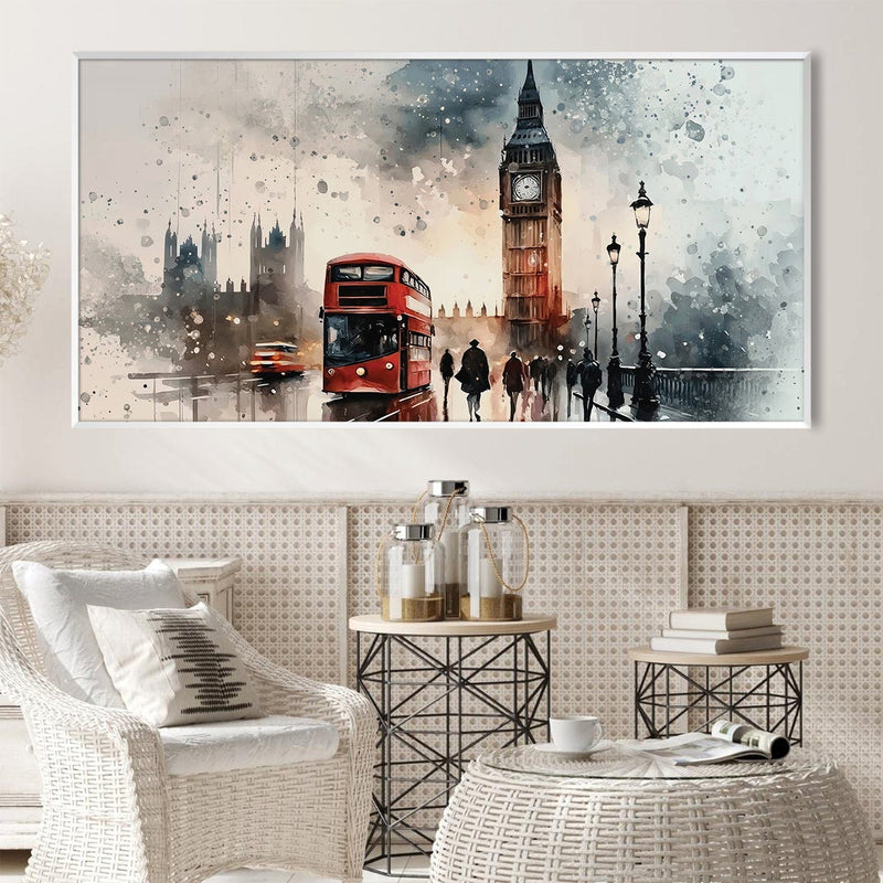 London Watercolor Canvas