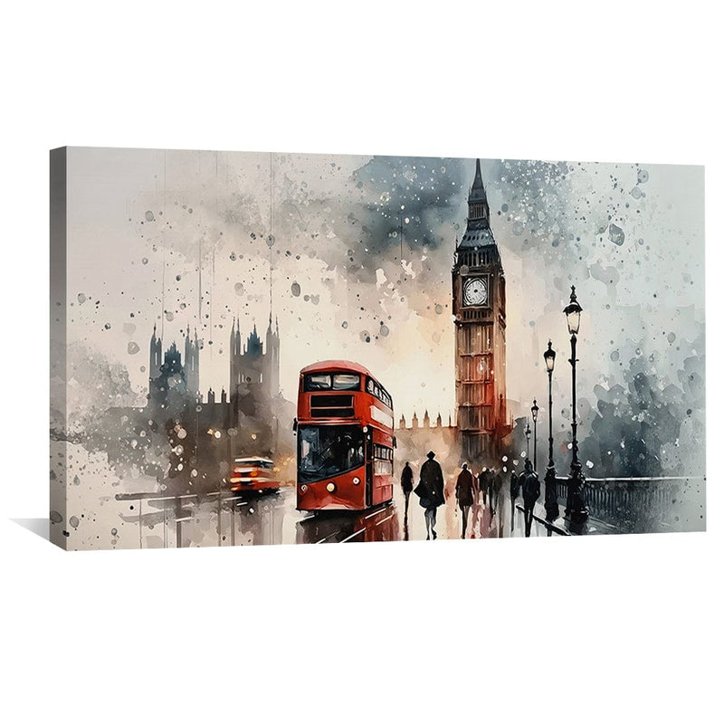 London Watercolor Canvas