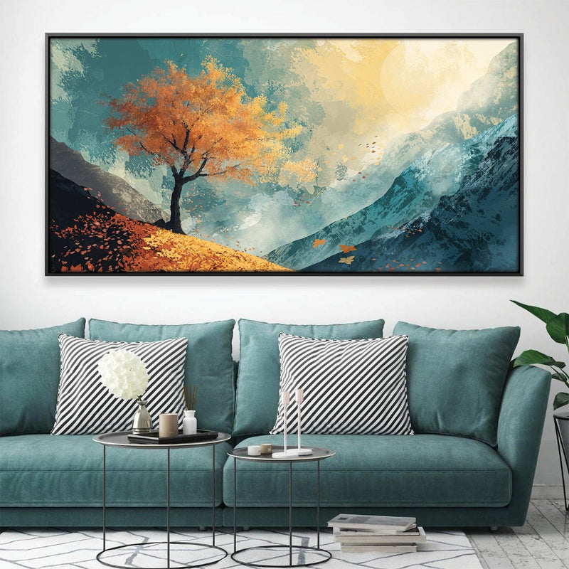 Lone Amber Peak Canvas