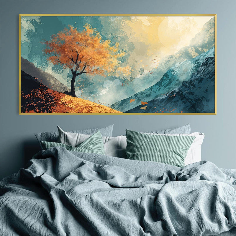 Lone Amber Peak Canvas