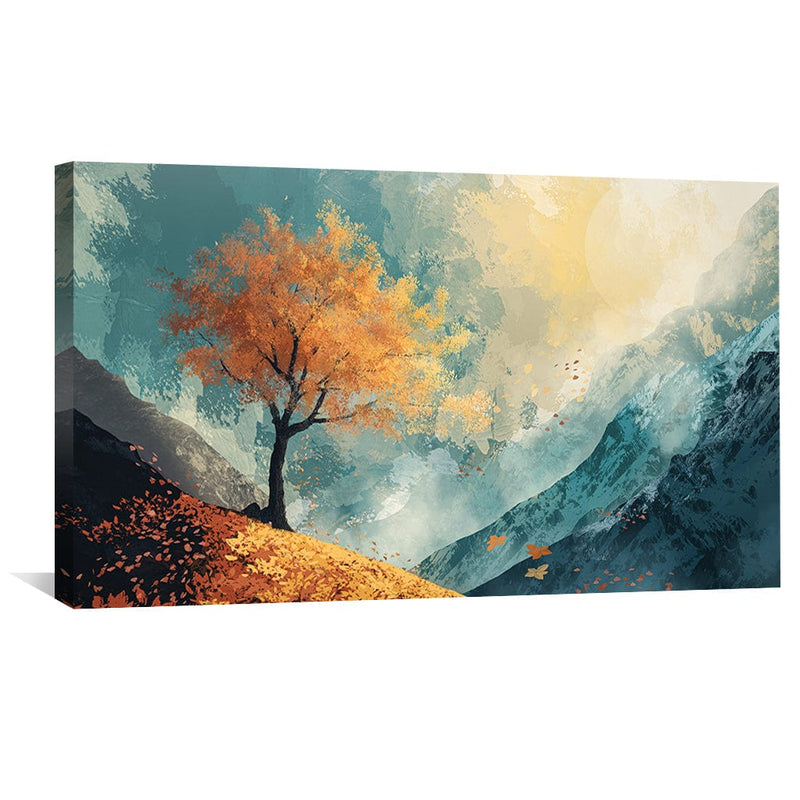 Lone Amber Peak Canvas