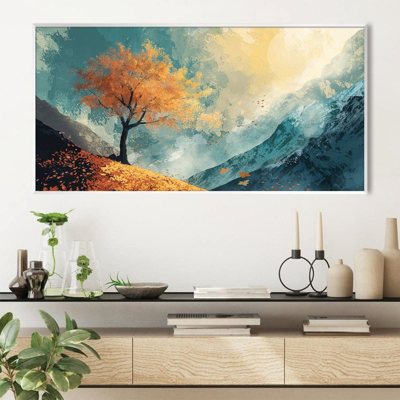 Lone Amber Peak Canvas