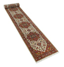 Long 20 feet runner Brown and Ivory Traditional Hallway Rug wool area rug by The Rug Decor