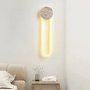 Long Strip Ra Travertine Wall Lamp