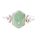 Longhorn Green Turquoise and Sterling Silver Cuff Bracelet