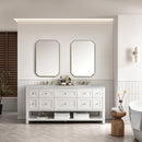 James Martin Breckenridge 72" Double Bathroom Vanity, Bright White