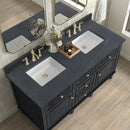 James Martin Lorelai 60" Double Bathroom Vanity, Black Onyx