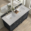 James Martin Lorelai 60" Double Bathroom Vanity, Black Onyx