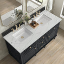 James Martin Lorelai 60" Double Bathroom Vanity, Black Onyx