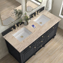 James Martin Lorelai 60" Double Bathroom Vanity, Black Onyx