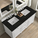 James Martin Lorelai 60" Double Bathroom Vanity, Bright White