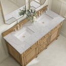 James Martin Lorelai 60" Double Bathroom Vanity, Light Natural Oak
