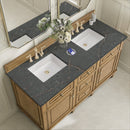James Martin Lorelai 60" Double Bathroom Vanity, Light Natural Oak