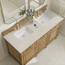 James Martin Lorelai 60" Double Bathroom Vanity, Light Natural Oak
