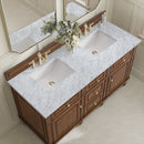 James Martin Lorelai 60" Double Bathroom Vanity, Mid-Century Walnut