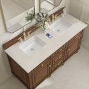 James Martin Lorelai 60" Double Bathroom Vanity, Mid-Century Walnut