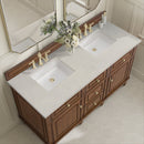 James Martin Lorelai 60" Double Bathroom Vanity, Mid-Century Walnut