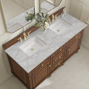 James Martin Lorelai 60" Double Bathroom Vanity, Mid-Century Walnut