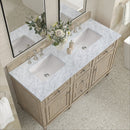 James Martin Lorelai 60" Double Bathroom Vanity, Whitewashed Oak