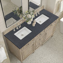James Martin Lorelai 60" Double Bathroom Vanity, Whitewashed Oak