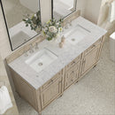 James Martin Lorelai 60" Double Bathroom Vanity, Whitewashed Oak