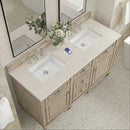 James Martin Lorelai 60" Double Bathroom Vanity, Whitewashed Oak