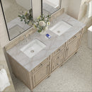 James Martin Lorelai 60" Double Bathroom Vanity, Whitewashed Oak