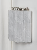 Lorelei Rippled Glass Curtain Wall Sconce