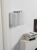 Lorelei Rippled Glass Curtain Wall Sconce
