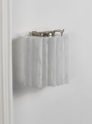 Lorelei Rippled Glass Curtain Wall Sconce