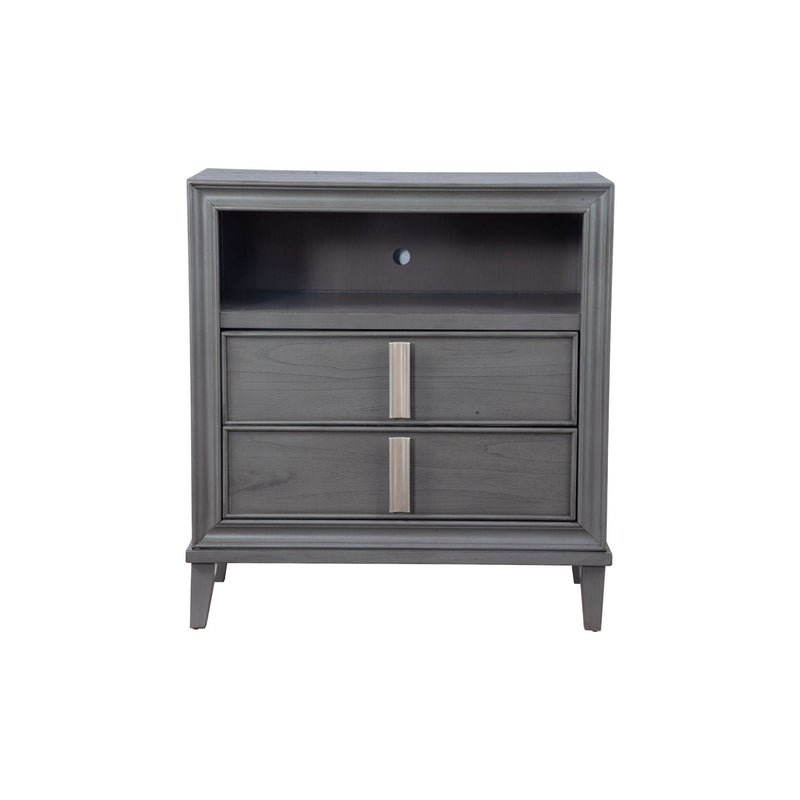 Lorraine Media Chest, Dark Grey