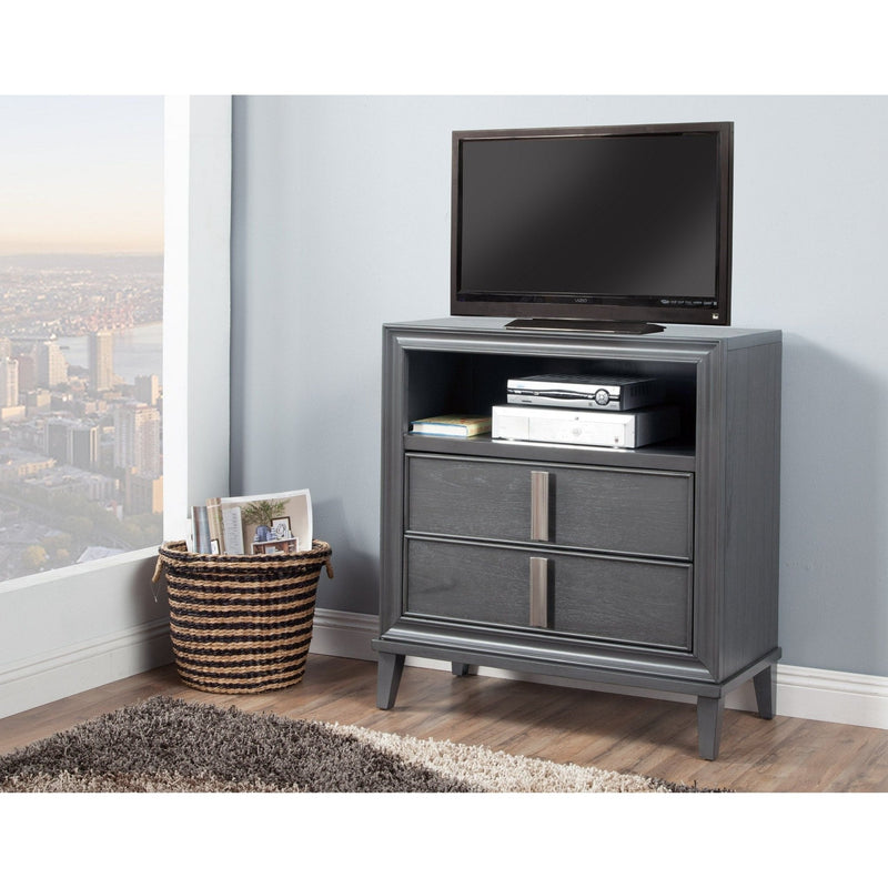 Lorraine Media Chest, Dark Grey