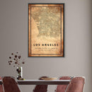 Los Angeles Vintage Map Canvas