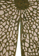 Lotus Lace Green Hand Tufted Wool Area Rug