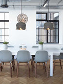 Lotus Handcrafted Metal Drum Chandelier