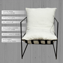 Modern Lounge Chair with Removable Cushion by Decor Steals