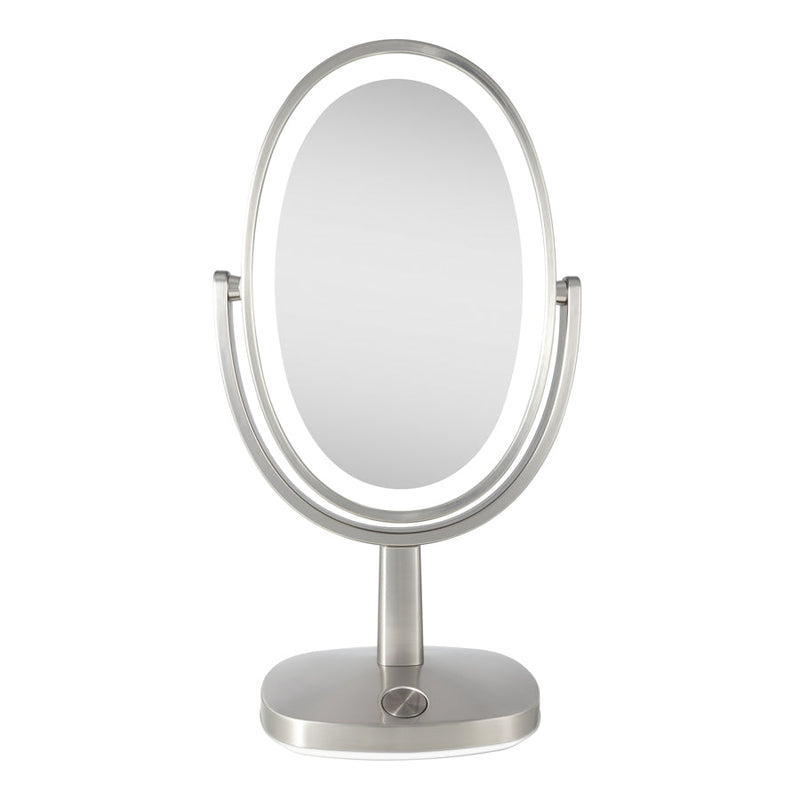 Newport Lighted Makeup Mirror with Magnification & Touch Pad