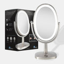 Newport Lighted Makeup Mirror with Magnification & Touch Pad