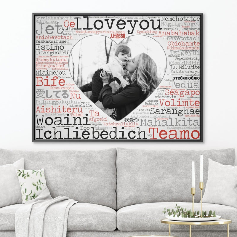 Love in languages Canvas