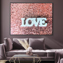 Love in Pink Canvas